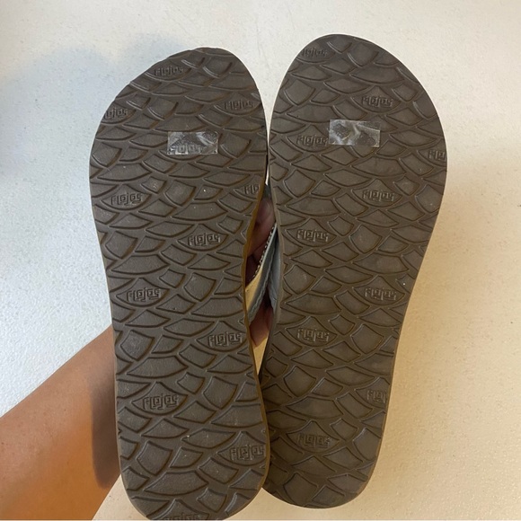 Flojos Women's Ladies Josie Thong Sandals Flip Flops White Memory Foam Size 10 - Picture 6 of 6